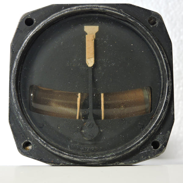 Turn and Bank Indicator Type A-8, Air Corps US Army, WWII, B-17, P-51, P-38