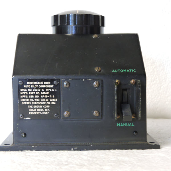 Autopilot Turn Controller, B-47, USAF Type E-1 Sperry 662611