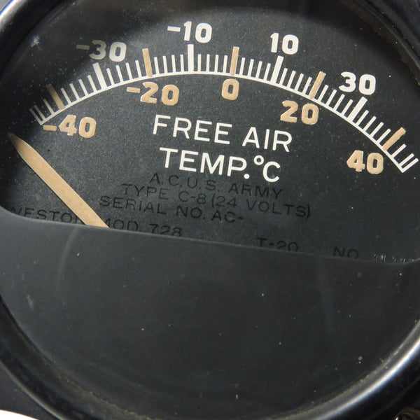 Free Air Temperature Indicator, Typ C-8 US Army Air Corps Weston 728 T-20