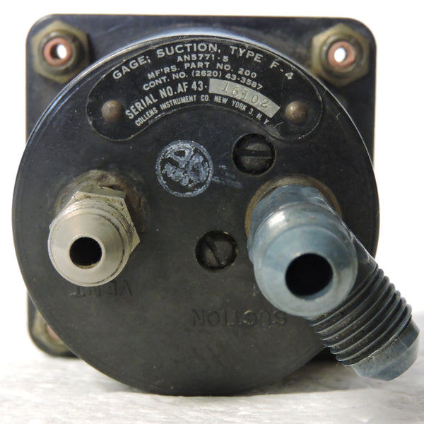 Suction Gage, AN 5771-5, US Army Air Force WWII