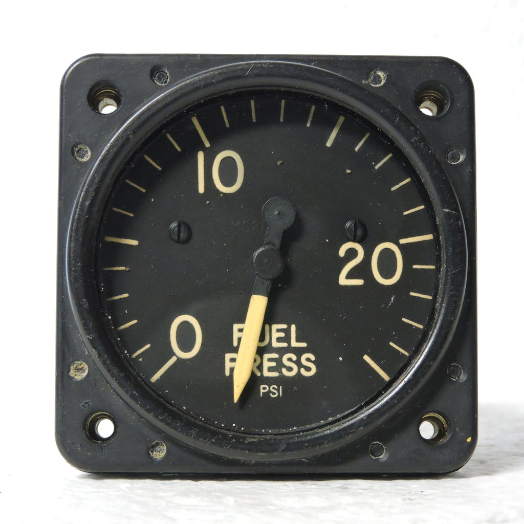 Fuel Pressure Indicator, 0-25PSI, MIL-G-7734B (AN5771-8)
