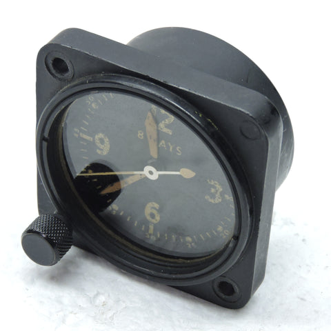 Aircraft Clock, 8-day, Type A-11 AN-5743-1 For parts or repair