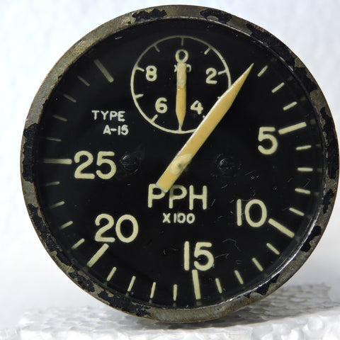 Fuel Flow Indicator, B-36 Bomber, USAF Type A-15 3000 PPH