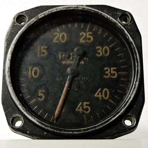 Tachometer, Chronometric, Type C-11, WWII Air Force US Army