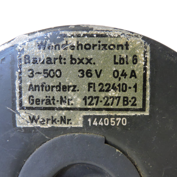Kreiselhorizont, elektrisch, Luftwaffe Fl.22410-1 Wendehorizont