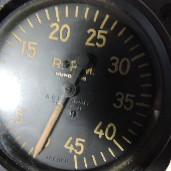 Tachometer, Chronometric, Type C-11, WWII, Air Corps US Army
