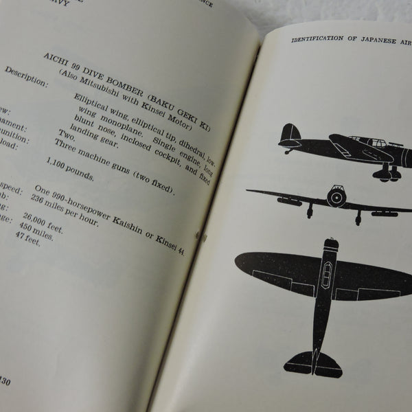 Identification of Japanese Aircraft, US War Dept, 1942 FM 30-38