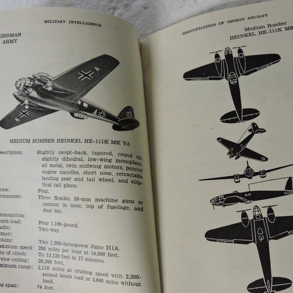 Identification of German Aircraft/Luftwaffe, US War Dept, 1942, FM 30-35