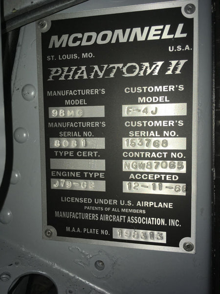 F-4J Phantom II Cockpit Section