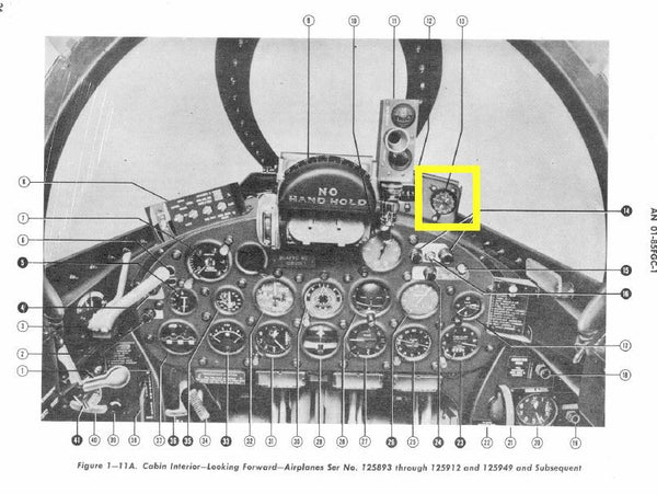 Aircraft Clock, Elapsed Time, Elgin, Cold War F9F, FJ-2