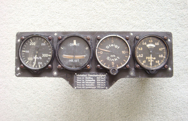 Gotha 242 Segelflugzeug Instrumententafel