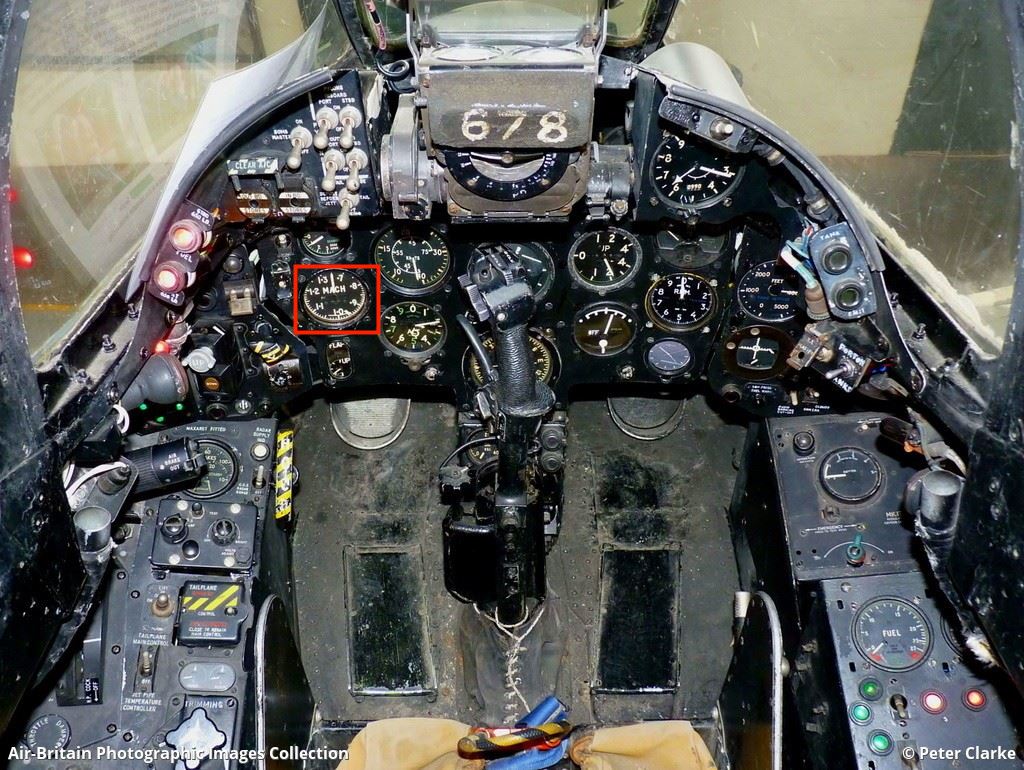 Aircraft Using Machmeter Mach Speed Indicator (Machmeter), Mk 3A, Ref 6A/3300, RAF – AeroAntique