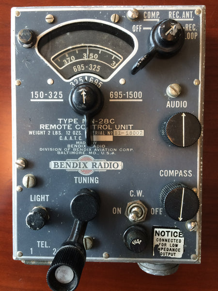Control Unit, Bendix MN-28C for Radio Compass System MN-26