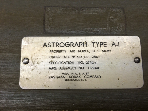 Astrograph Kit with Star Charts, Type A-1, Kodak, WWII Navigator's Tool
