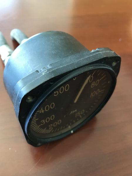 Airspeed Indicator, 500MPH, Army Type D-7, US Army Air Force, WWII