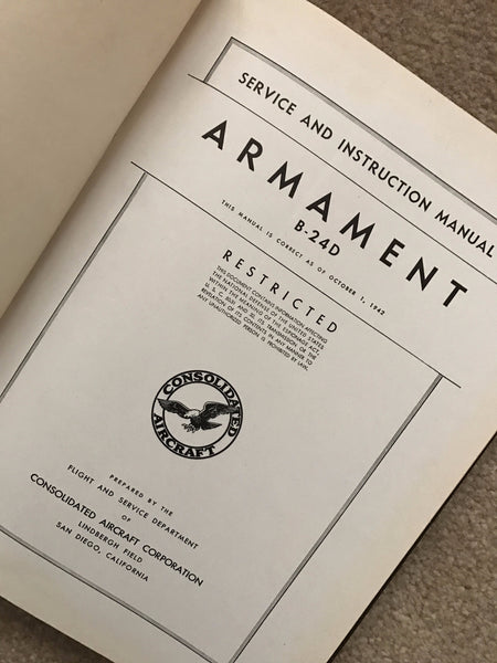 B-24D Armament Service and Instruction Manual, 1943