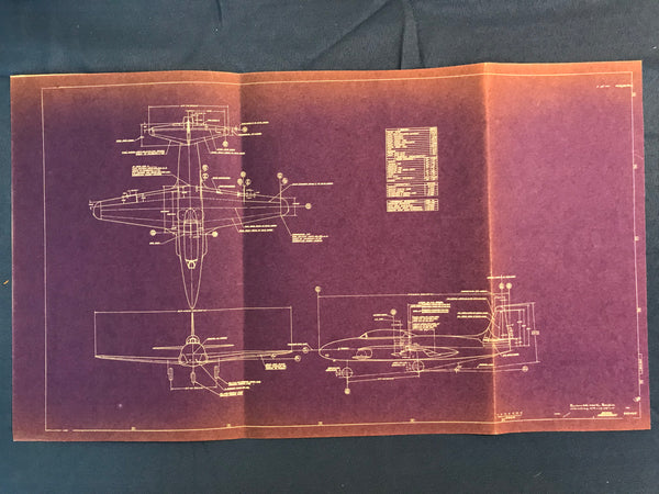 Lockheed P-80 Fighter Blueprint, Allgemeine Anordnung, 1949