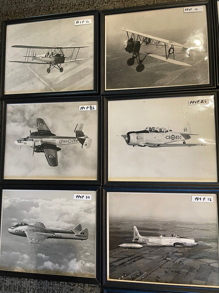 RCAF-Flugzeuge, gerahmte Fotos, 20,3 x 25,4 cm, 10er-Set