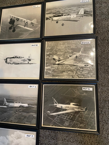 RCAF Aircraft, Framed 8"x10" Photos, Set of 10