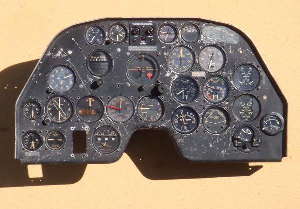 P-38J Lightning Instrument Panel, 42-67592