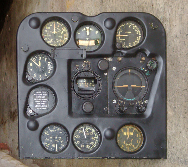 SBD-3 Dauntless Instrument Panel, Henderson Field Guadalcanal