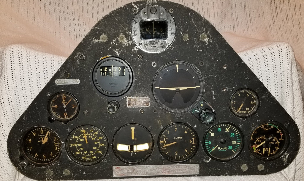 SNJ-4 Texan Trainer Pilots Instrument Panel