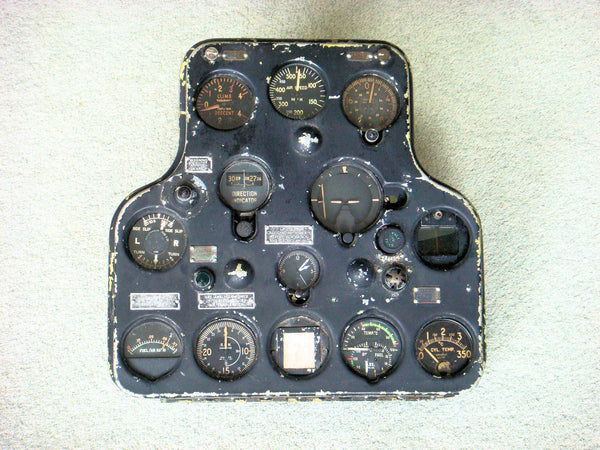 CAC Wirraway Instrument Panel, WWII and Post WWII era
