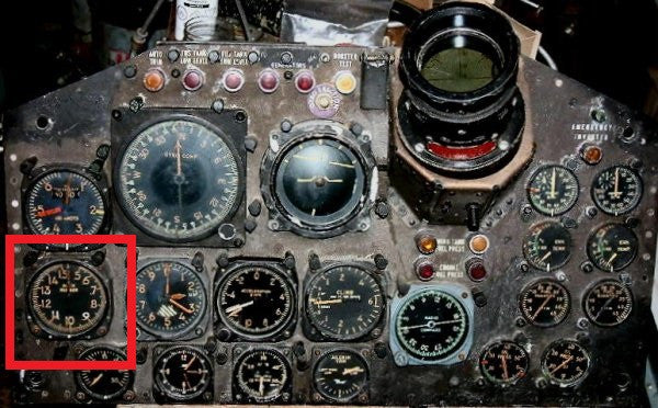 Mach Speed Indicator / Machmeter, CF-100 Canuck, CL-13 Sabrejet, RCAF ...