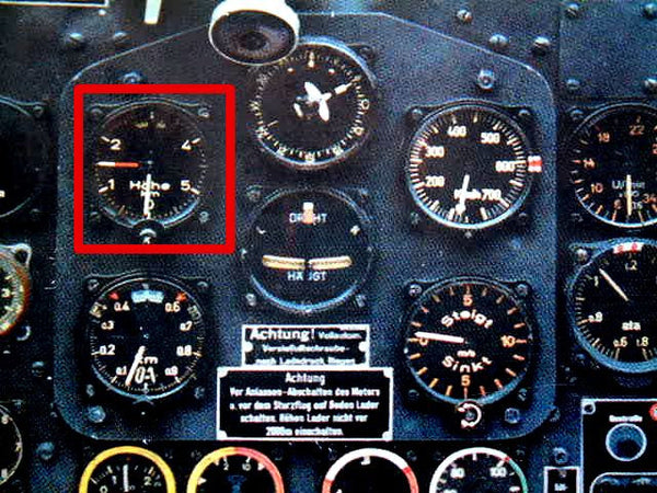 Altimeter (Contact), Luftwaffe, Fl.22317 JU-87 Stuka, JU-88, Kontakt-Hohenmesser